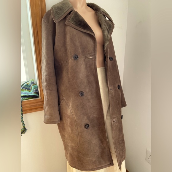 Holt Renfrew Jackets & Blazers - HOLT RENFREW 43”chest classic Californian rancher sheepskin coat real vintage